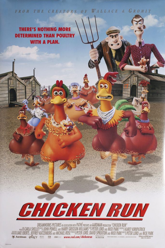 "Chicken Run" poster.