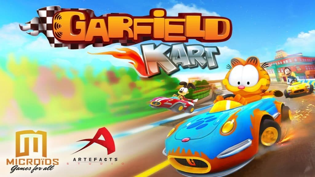 "Garfield Kart" key art.