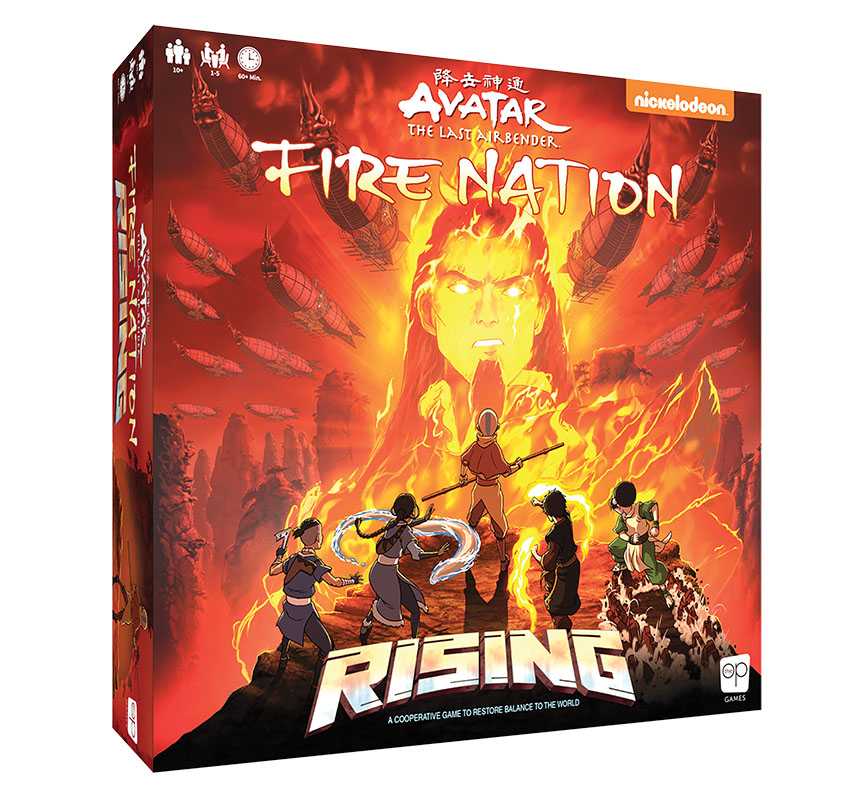"Avatar: The Last Airbender Fire Nation Rising" 3D box art.