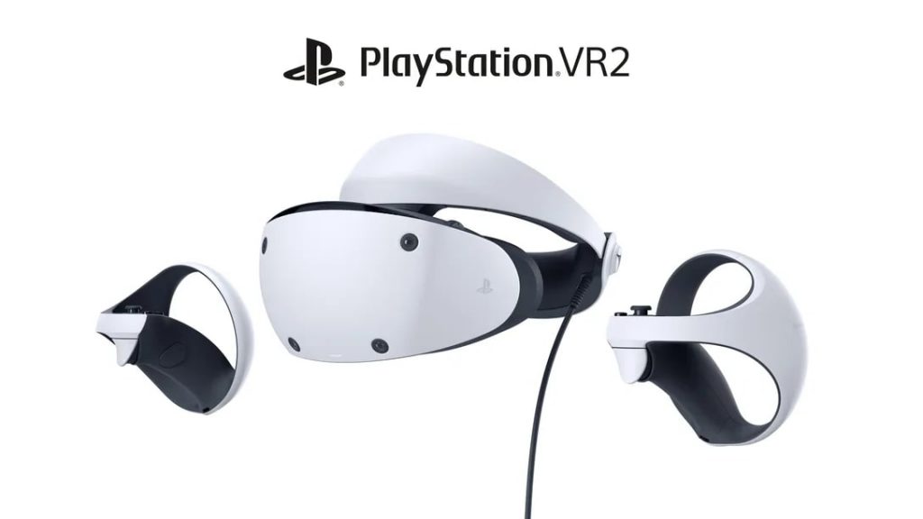 PlayStation VR2, visor and controllers.