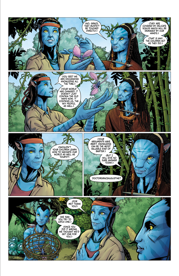 "Avatar: Adapt or Die #1" preview page 3.