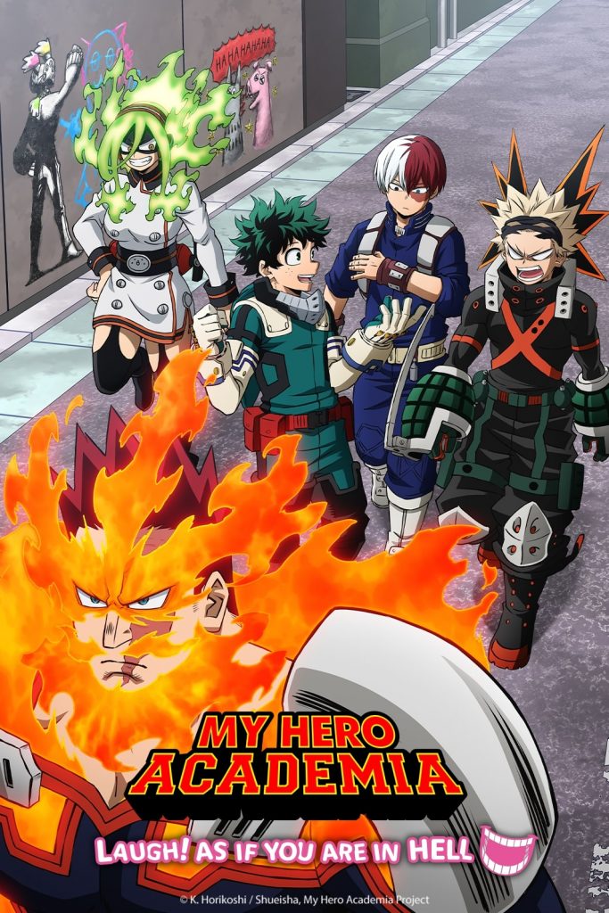 "My Hero Academia" season 5 OVA 2 "Laugh! As If You Are in Hell" key art.