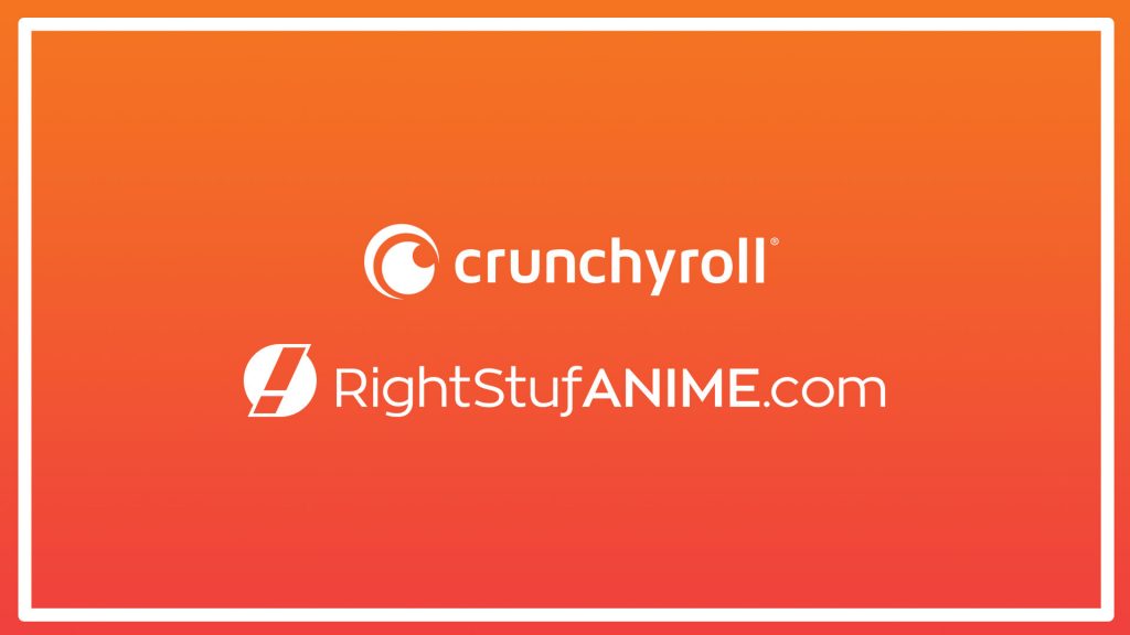Crunchyroll x Right Stuf logo.