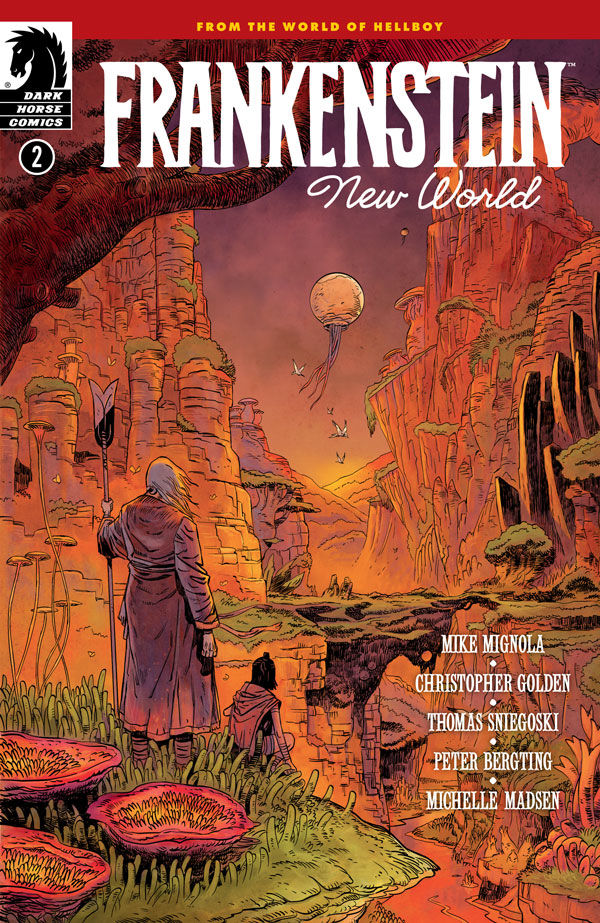 "Frankenstein: New World #2" main cover art by Peter Bergting.