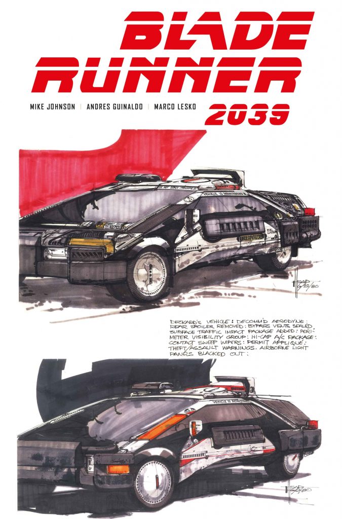 "blade runner 2039" C variant cover art by Syd Mead.