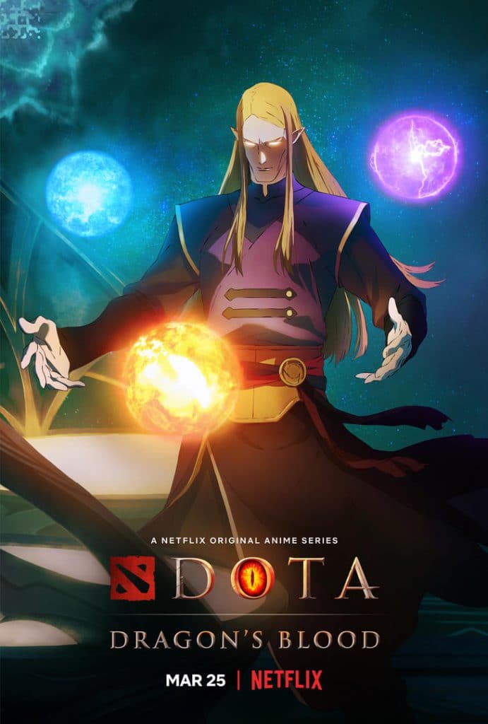 "Dota: Dragon's Blood Book 1" Invoker character key art.