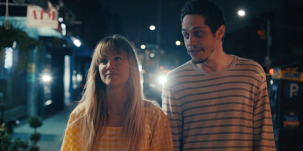 MEET CUTE -- Pictured: (l-r) Kaley Cuoco as Sheila, Pete Davidson as Gary -- (Photo by: MKI Distribution Services)