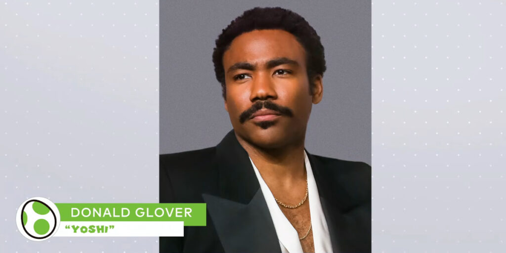 Donald Glover's announcement photo from The Super Mario Galaxy Movie Direct. 