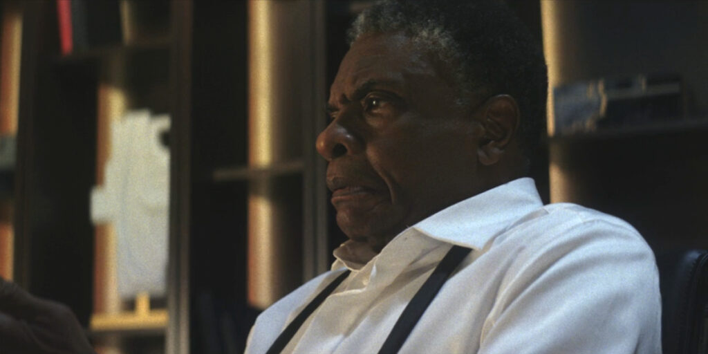 Keith David sits with a stunned expression of concern on his face in Mike and Nick and Nick and Alice.