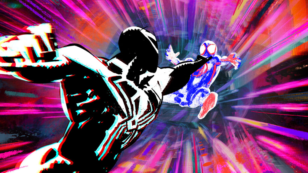 Miguel O'Hara attacks Miles Morales