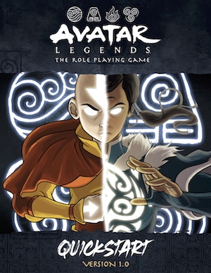 Avatar Legends quickstart guide cover art.