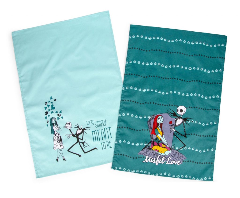 Nightmare before Christmas Jack and Sally kitchen set in teal 