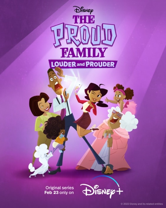 The first cover art of The Proud Family: Louder and Prouder 