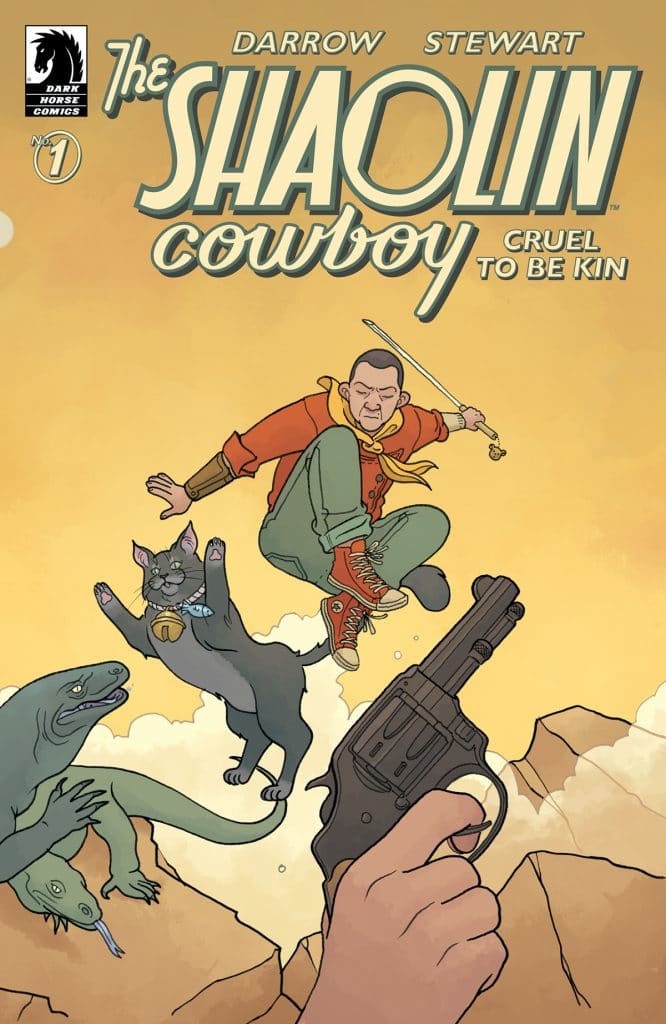 "Shaolin Cowboy: Cruel to Be Kin #1" variant cover B art.