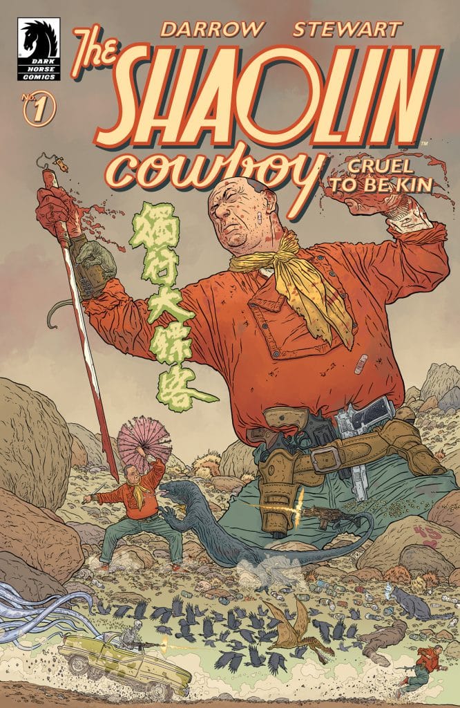 "Shaolin Cowboy: Cruel to Be Kin #1" main cover art.