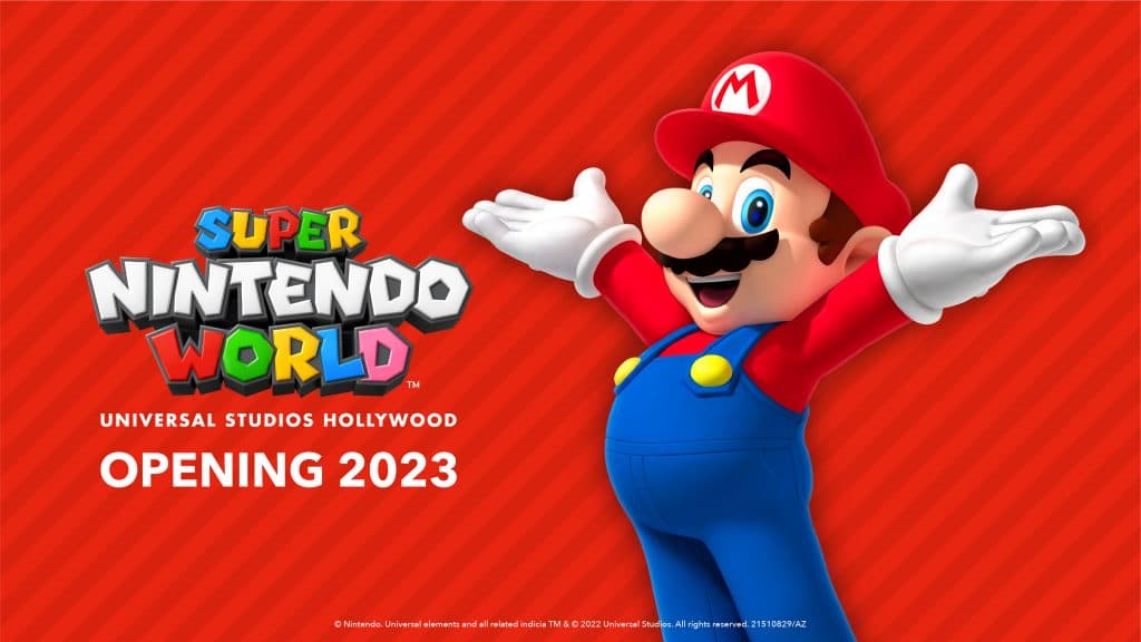Super Nintendo World (Universal Studios Hollywood) opening 2023.