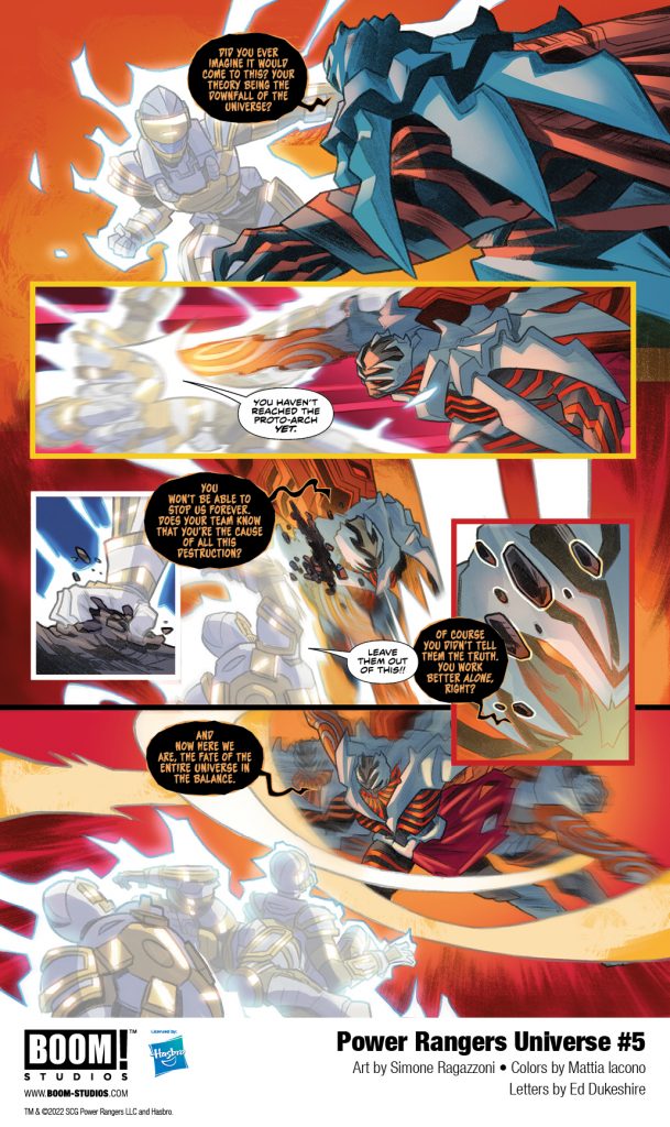 "Power Rangers Universe #5" preview page 2.
