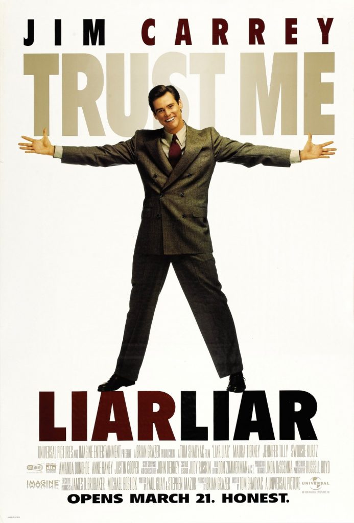 "Liar Liar" poster.