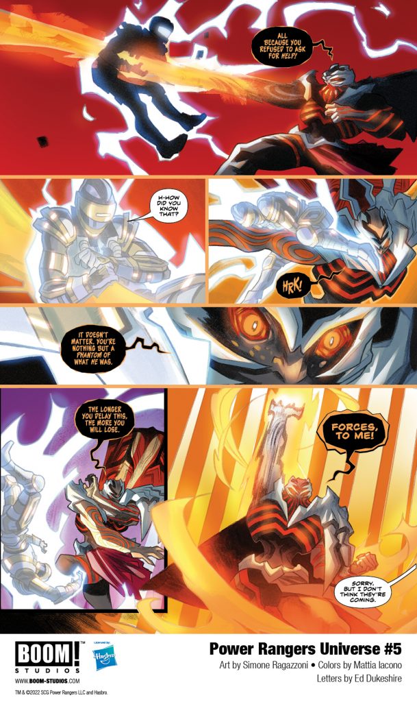 "Power Rangers Universe #5" preview page 3.
