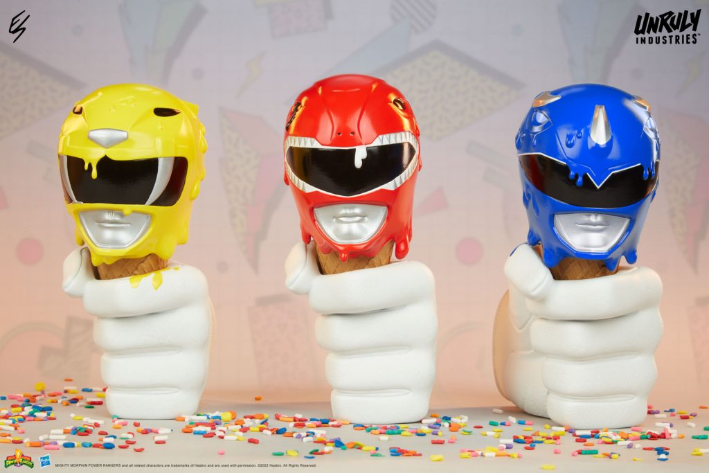Red, Yellow, and Blue Power Rangers Scoops Set