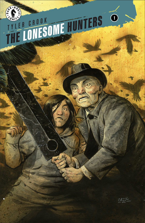 "The Lonesome Hunters #1" main cover art by Tyler Crook.