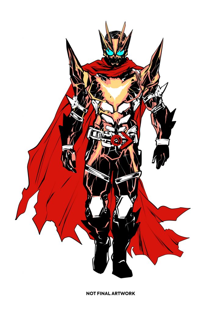 "Kamen Rider Zero-One" Ragnarok character design by Hendry Prasetya. Not final artwork.
