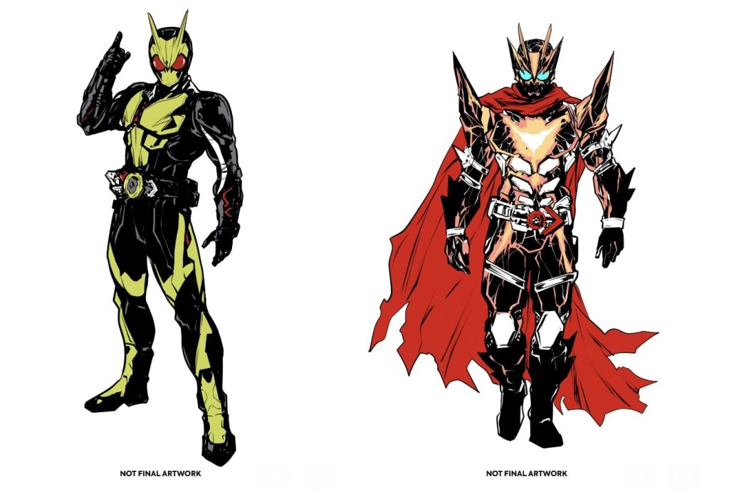"Kamen Rider Zero-One" character designs by Hendry Prasetya. Not final artwork.