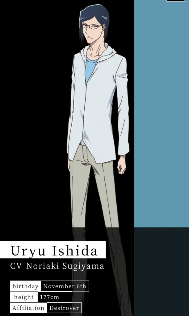 "Bleach: Thousand-Year Blood War" Uryu Ishida character design.