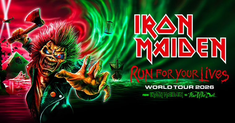 Iron Maiden Announces 2026 Leg Of ‘Run For Your Lives’ World Tour In Europe And Beyond