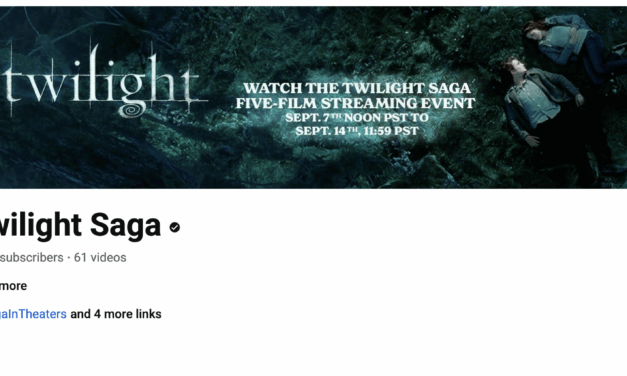 Twilight Saga Free Streaming Event on YouTube Kicks Off September 7
