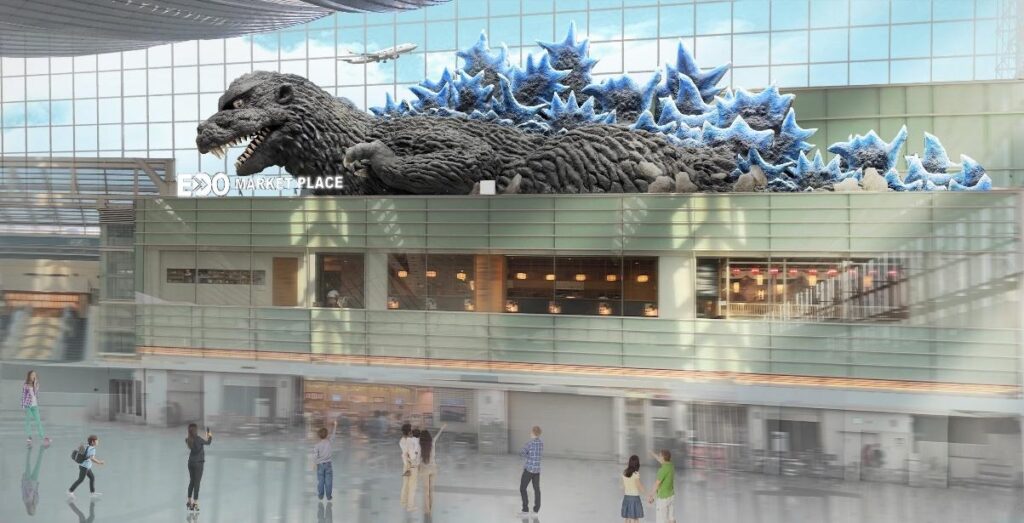 HANEDA GODZILLA GLOBAL PROJECT render 2