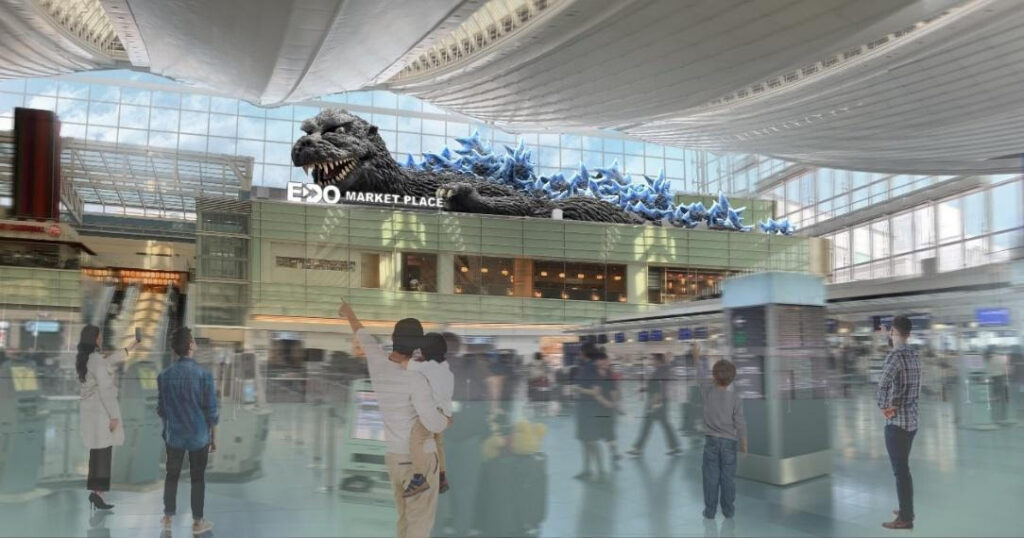 HANEDA GODZILLA GLOBAL PROJECT render 1