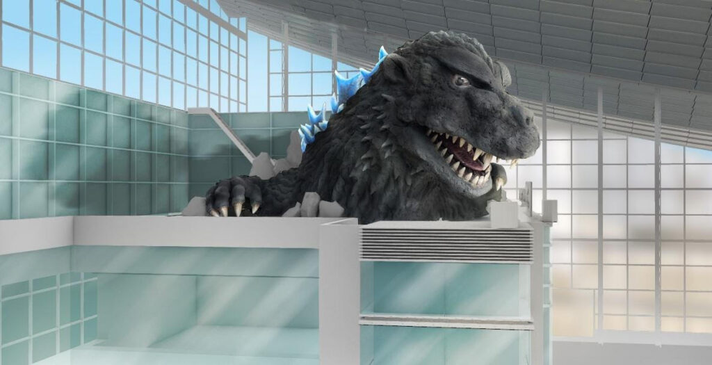 HANEDA GODZILLA GLOBAL PROJECT render 3