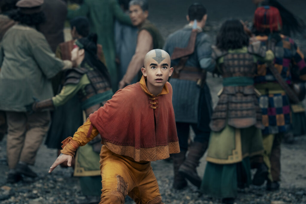 Gordan Cormier as Aang in season 2 of Avatar: The Last Airbender.