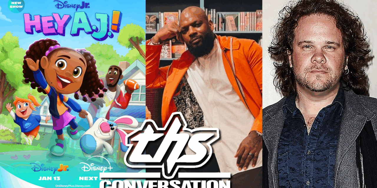 Disney Jr’s Hey AJ! Pairs Imagination + Music | THS Interview w/ Martellus Bennett and Michael Hodges