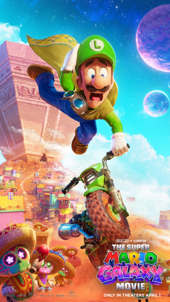 The Super Mario Galaxy Movie Luigi poster