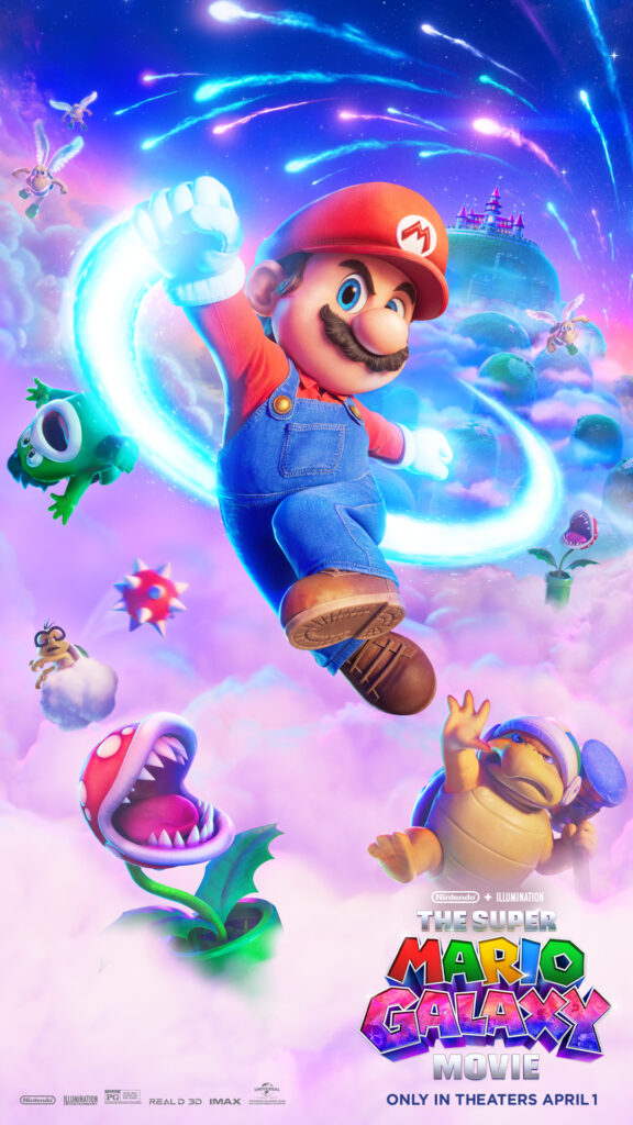 The Super Mario Galaxy Movie Mario poster