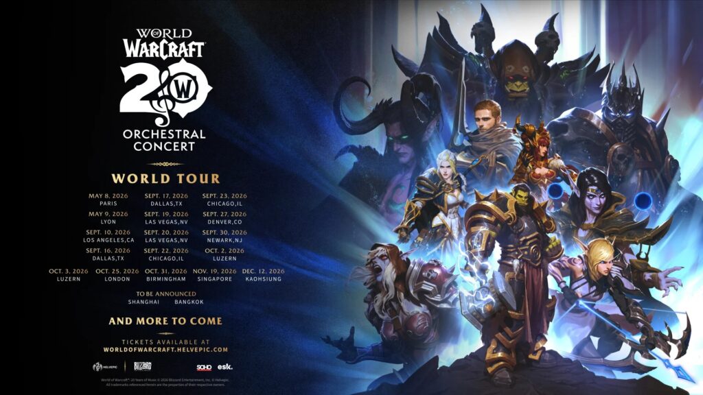“World of Warcraft®: 20 Years of Music” World Tour image