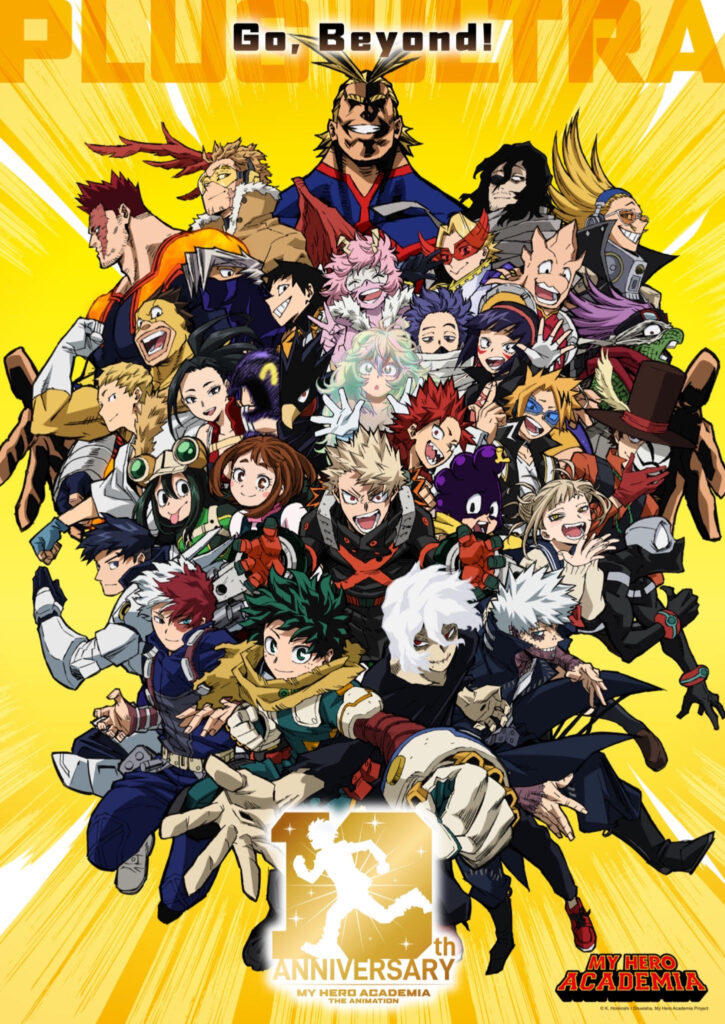 My Hero Academia 10th Anniversary key visual